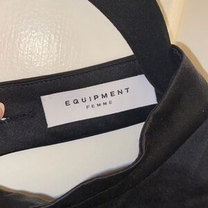 Equipment femme silk black top